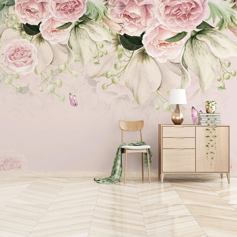 Camouflage - Pink – elegant wall mural – Photowall