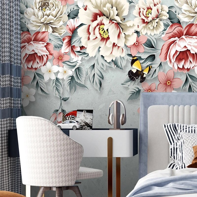 Modern Flowers Wallpaper for Walls