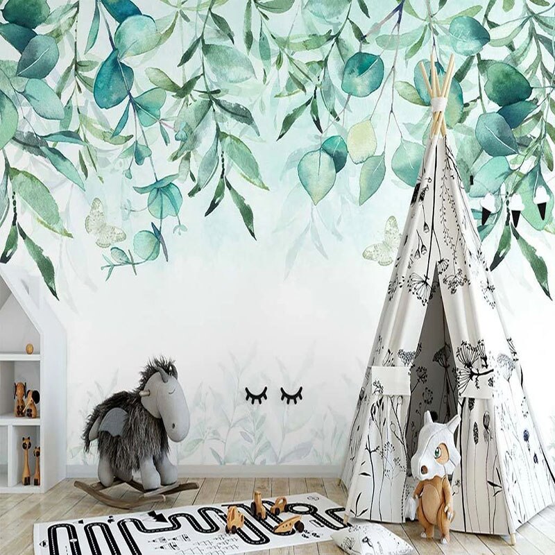 Papel Pintado Barato Winding Vine Fantasy Green Forest 3D Wall Paper Home  Decor Custom De 21,24 €