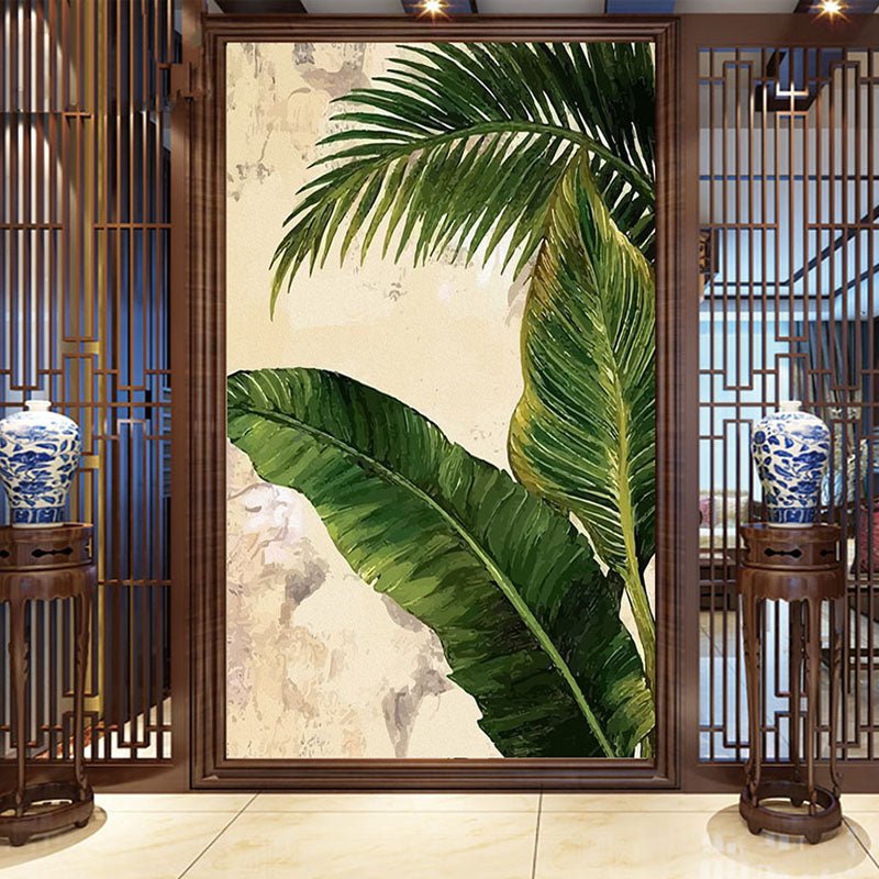 Custom Photo Wallpaper Mural Tropical Palm Banana Leaves 