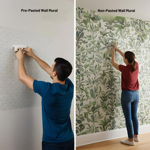 Pre-pasted vs. Non-Pasted Wallpaper: Which is Best for Your Custom Wallpaper Mural?