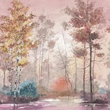 custom-wallpaper-mural-colorful-autumn-forest-oil-painting-effect