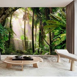 Green Forest Scenery Wallpaper Mural (㎡)