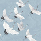 custom-wallpaper-beautiful-crane-art-mural