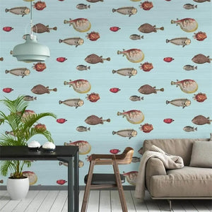 custom-wallpaper-vintage-ocean-fish-art-mural