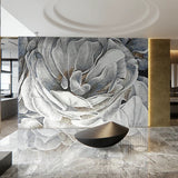 Custom Luxury Glass Mosaic Mural Bold Floral Design