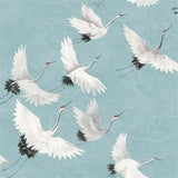 custom-wallpaper-beautiful-crane-art-mural