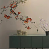 custom-mural-wallpaper-chinese-style-watercolor-pomegranate-branch