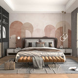 Custom Wallpaper Mural Nordic Minimalist Geometric Arch with Shapes (㎡)