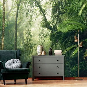 custom-green-leaves-rainforest-wallpaper-mural