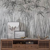 custom-wallpaper-mural-chinese-style-ink-bamboo-and-leaves