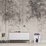 custom-wallpaper-mural-chinese-style-ink-bamboo-and-leaves