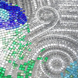 Custom Luxury Glass Mosaic Mural Abstract Art Design