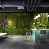 Green Forest Scenery Wallpaper Mural (㎡)