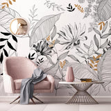 Custom Wallpaper Mural Abstract Tropical Rainforest Plants | BVM Home